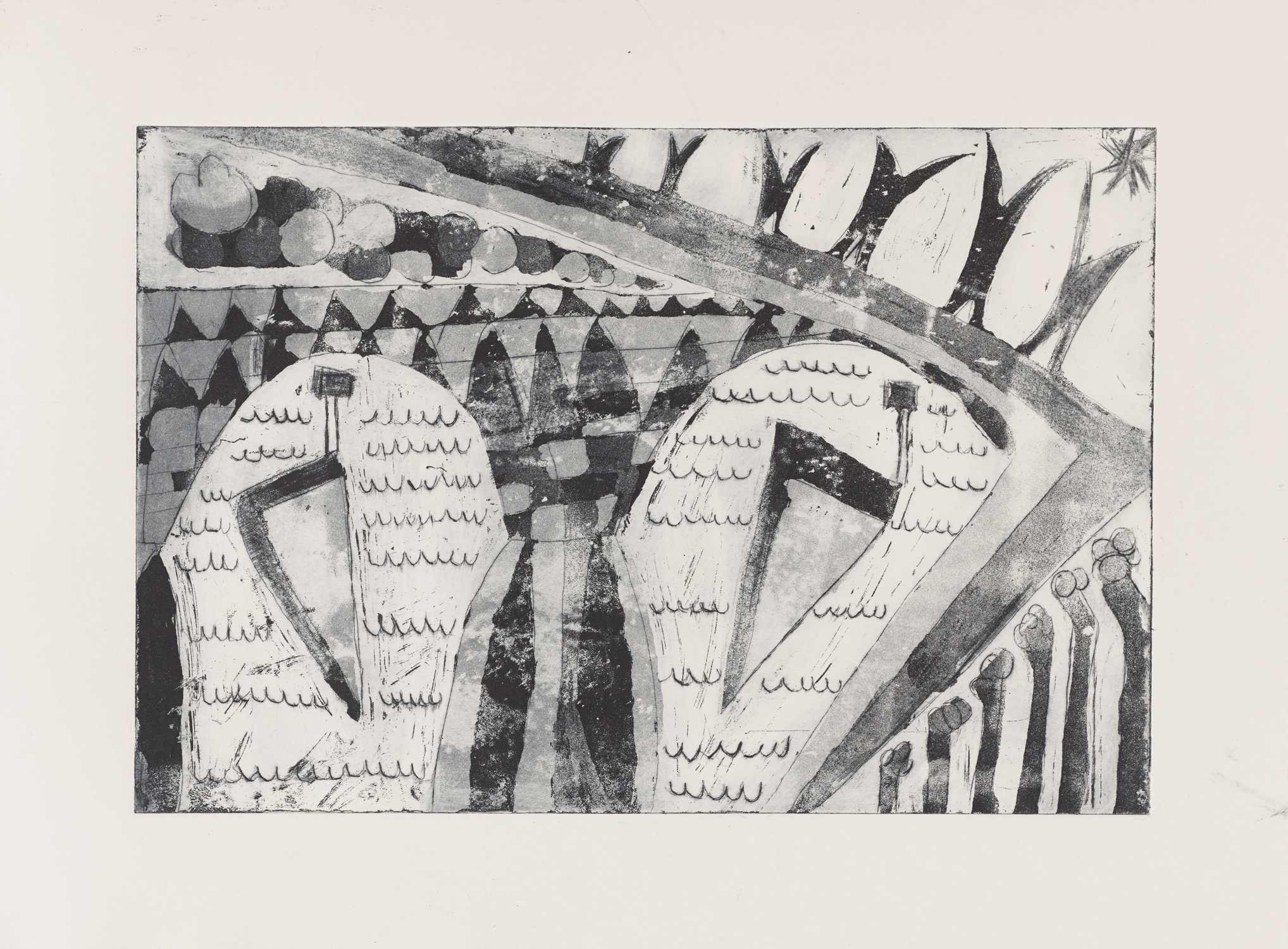 Print, etching and aquatint : Bridge