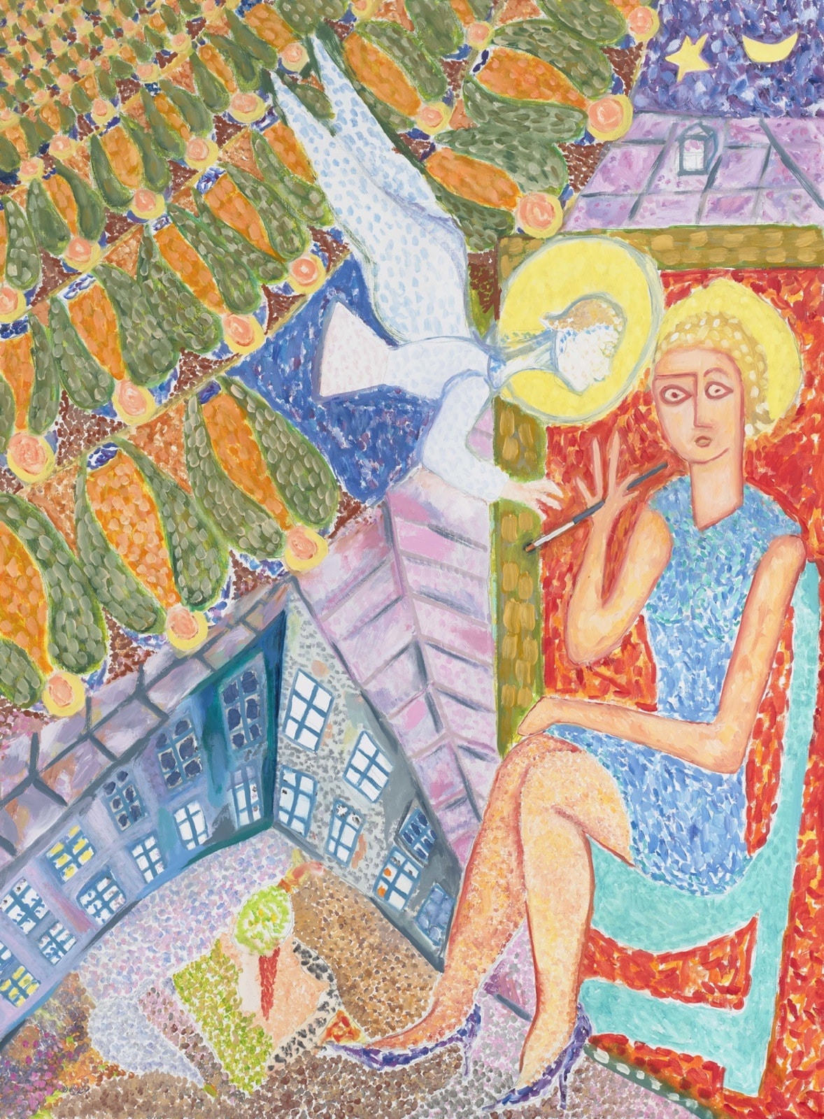 Contemporary painting - Oil paint : The Annunciation