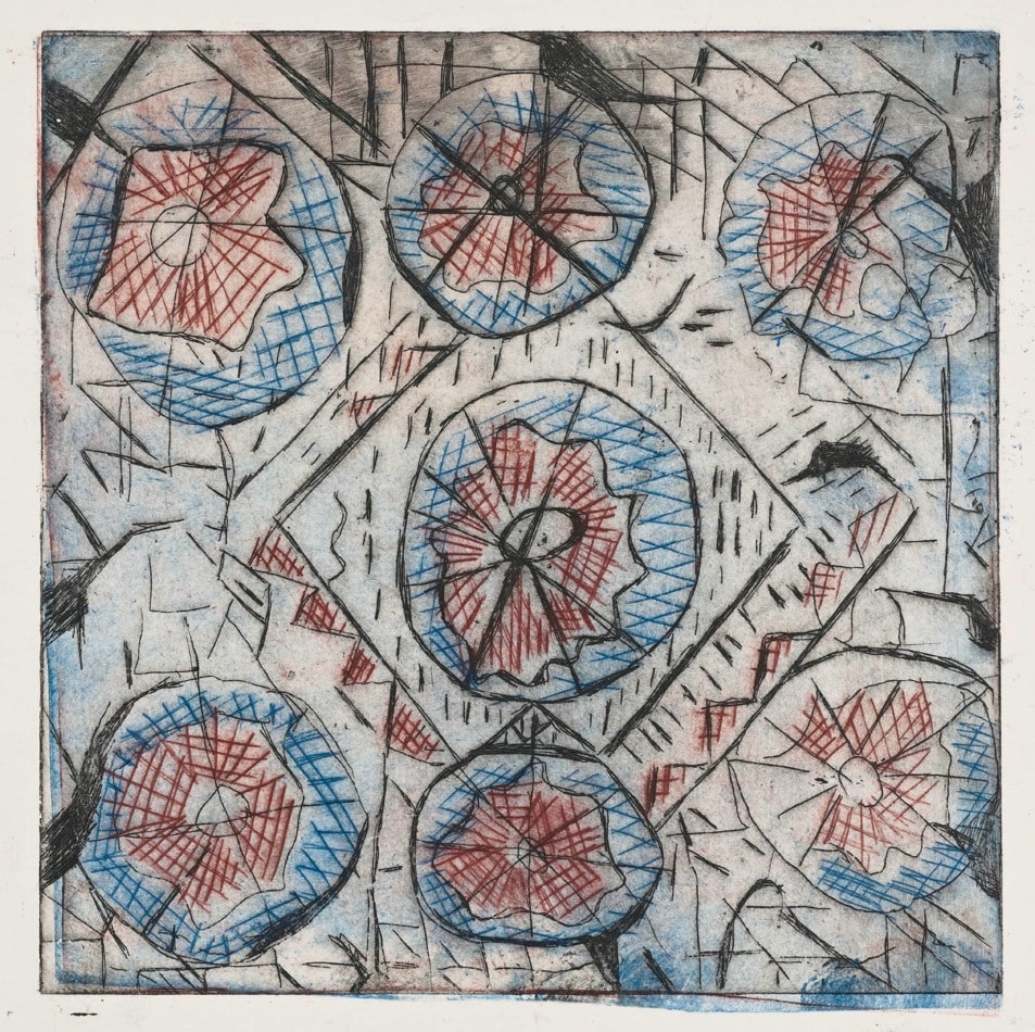 Print, Etching and aquatint : Circles and Squares