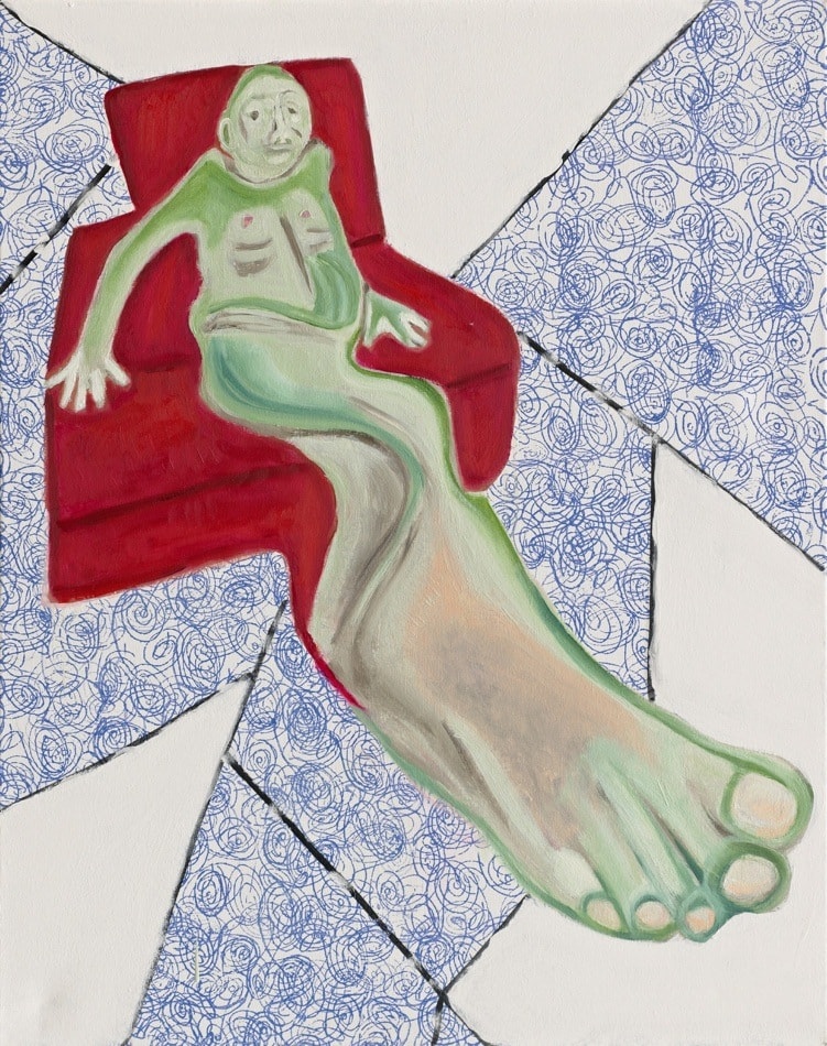 Contemporary painting - Oil paint : Damaged foot